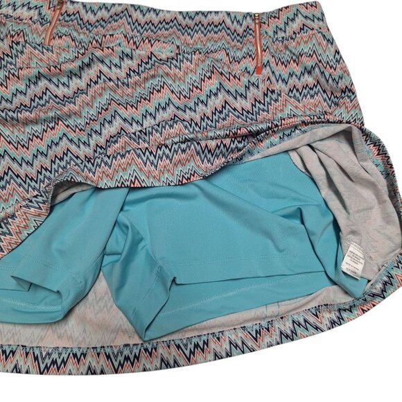 Better and Court Skort Tennis Golf Blue Orange Womens Plus Size XXL Pockets - Picture 3 of 7